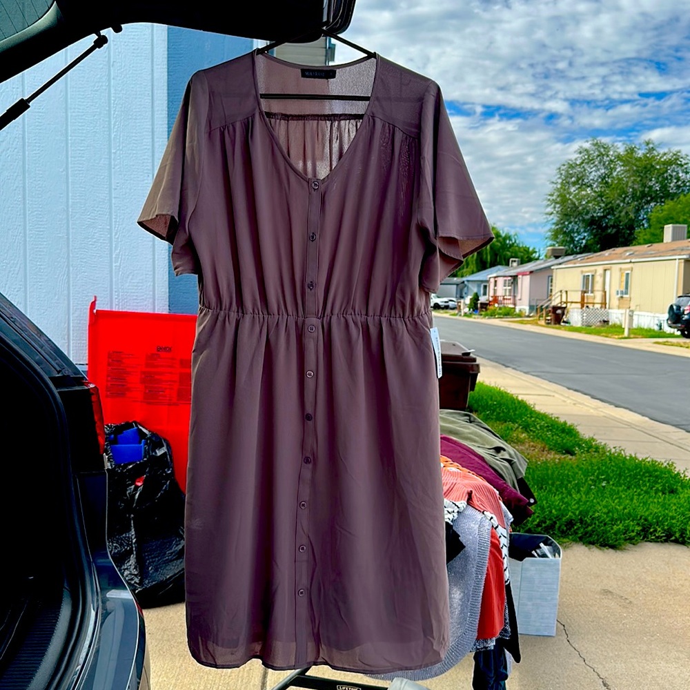 Mikarose xl Aria button dress